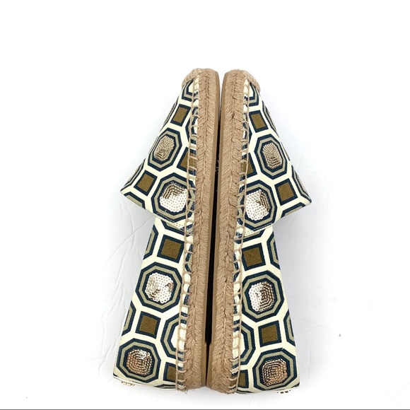 Tory Burch Cecily Sequin Embellished Espadrilles - Picture 11 of 14